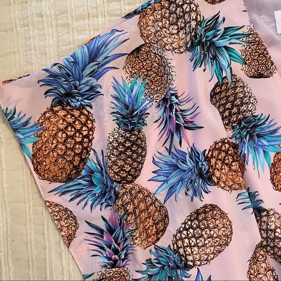 Buddy Love Pineapple Print Tunic Dress S/M - Picture 3 of 6